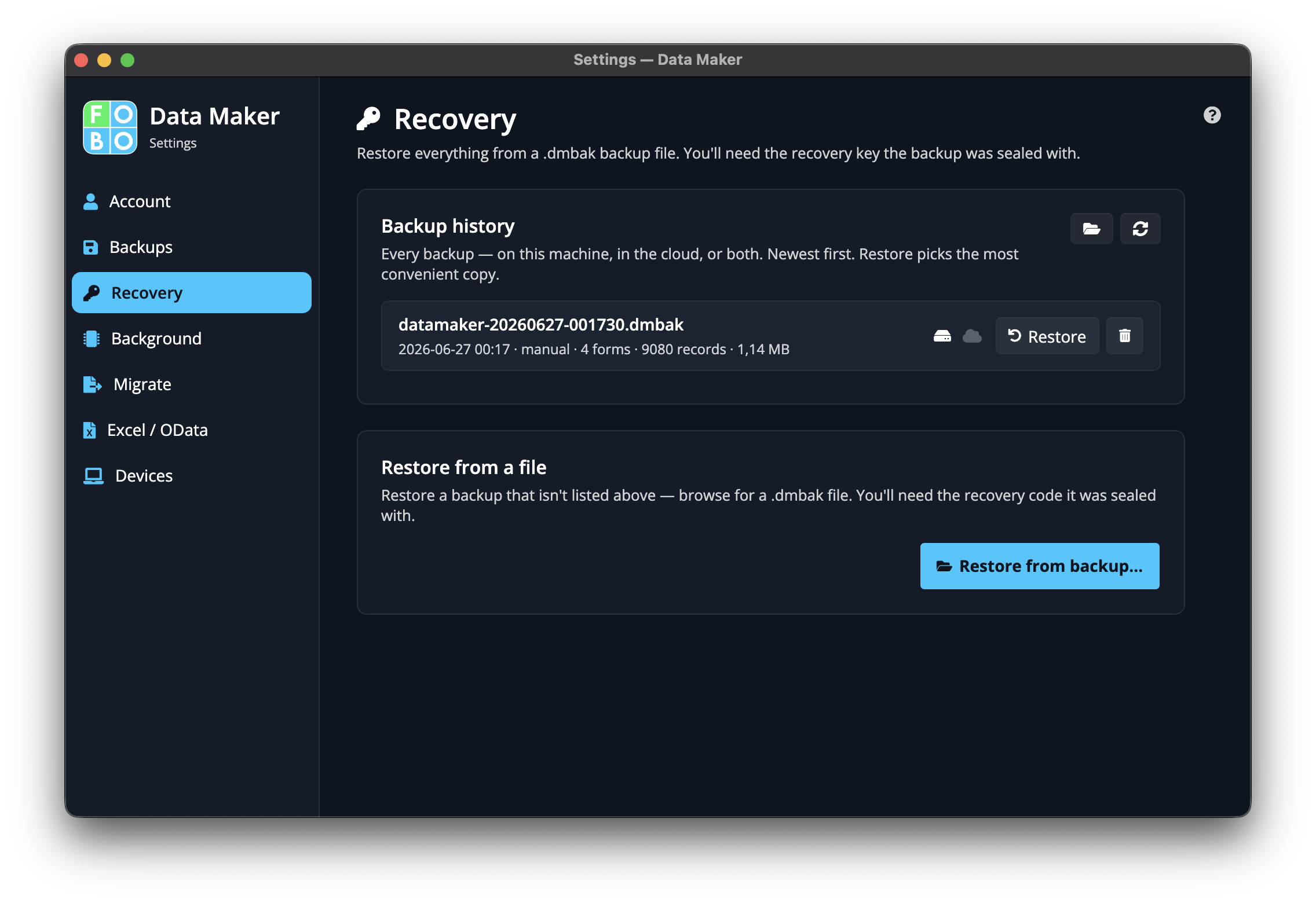 Recovery